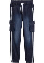 Jongens thermo instapjeans met tapes, tapered fit, John Baner JEANSWEAR