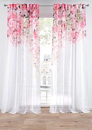 Transparant gordijn met sokkelprint (set van 2), bpc living bonprix collection