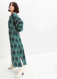 Gedessineerd maxi jurk van satijn, BODYFLIRT