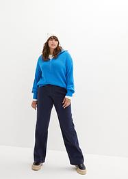 High waist stretch broek, wijde pijpen, bpc bonprix collection