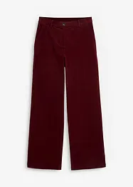Corduroy broek in Marlene Dietrich stijl van biologisch katoen, bonprix
