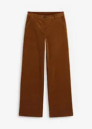 Corduroy broek in Marlene Dietrich stijl van biologisch katoen, bonprix