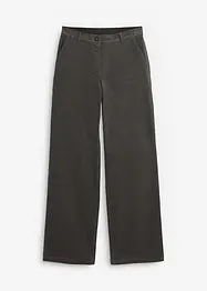 Corduroy broek in Marlene Dietrich stijl van biologisch katoen, bonprix