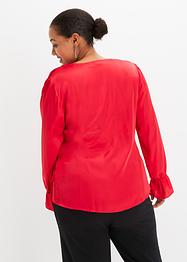 Satijnen wikkelblouse, BODYFLIRT