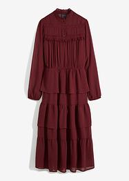 Lange chiffon jurk met volants, RAINBOW