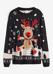 Kersttrui met ronde hals, bpc bonprix collection