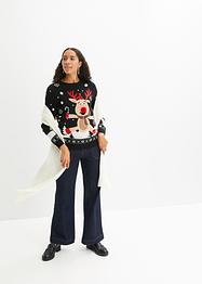 Kersttrui met ronde hals, bpc bonprix collection