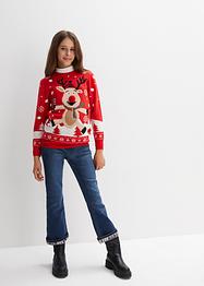 Kinderen gebreide trui met kerstmotieven, bpc bonprix collection