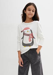 Meisjes longsleeve met pailletten, bpc bonprix collection