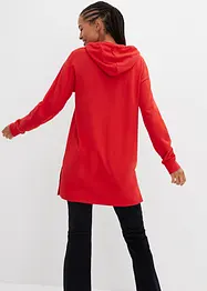 Lange hoodie met zijsplitten, bonprix