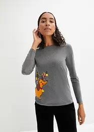 Longsleeve met kerstprint, bonprix