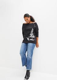 Sweater met kerstmotief, BODYFLIRT