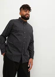 Overhemd van puur katoen met lange mouwen, slim fit, bonprix