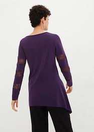 Puntig toelopende longsleeve met kant, bpc selection
