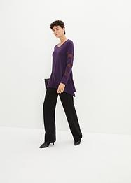 Puntig toelopende longsleeve met kant, bpc selection