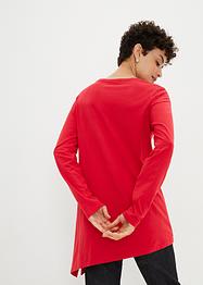 Longshirt met asymmetrische snit en glitter, bpc selection