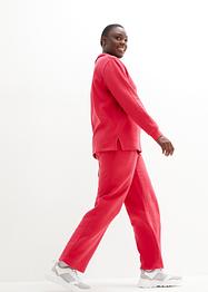 Joggingpak met sweater en wijde sweatpants (2-dlg.), bpc bonprix collection