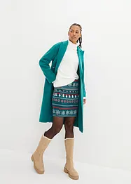 Minirok met Noors patroon van een katoen-elastan-mix, bonprix