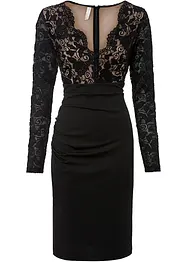 Mini jurk met kant, korte maten, bonprix