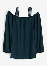 Shirt met stras van viscose, BODYFLIRT