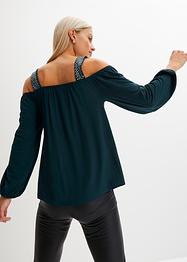 Shirt met stras van viscose, BODYFLIRT