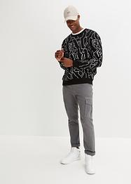Sweater van biologisch katoen, loose fit, RAINBOW