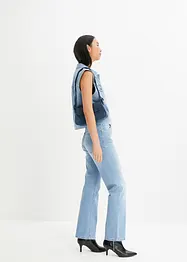 Wide leg stretch jeans, high waist, bonprix