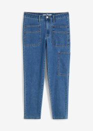 Mid waist cargo jeans, cropped, John Baner JEANSWEAR