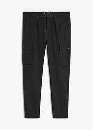 Regular fit cargo broek met bandplooien, tapered, bpc selection