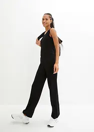 Loungewear top, 3/4 vest en broek (3-dlg. set) met viscose, bonprix