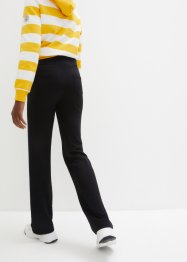 Punto di roma broek met high waist comfortband, flared, bonprix