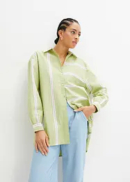 Gestreepte overhemdblouse, oversized, bonprix