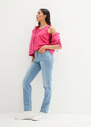 Stretch jeans mid waist, straight, bonprix