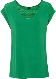 Shirt met kant in een viscosemix, bonprix