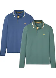 Poloshirt van biologisch katoen (set van 2), bonprix