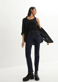 Mid waist stretch jeans, straight, bonprix