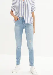 Skinny stretch jeans met mid waist, bonprix