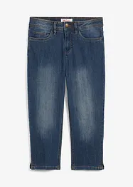 Slim fit jeans met mid waist, cropped, bonprix