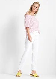 Mom jeans mid waist, long, bonprix