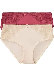 Maxislip met kant (set van 2), bonprix
