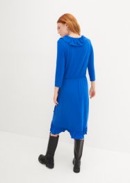 Jersey-viscose jurk met volants, bpc bonprix collection