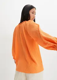 Wijde blouse in A-lijn met structuur en ruches, bpc bonprix collection