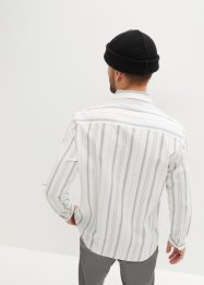 Seersucker overhemd met lange mouwen, bpc selection