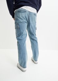 Loose fit cargo jeans met gerecycled katoen, straight, John Baner JEANSWEAR