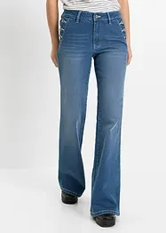 Bootcut jeans mid waist met biologisch katoen, bonprix