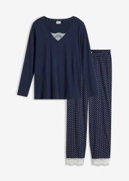 Pyjama met kant (2-dlg. set), bpc bonprix collection