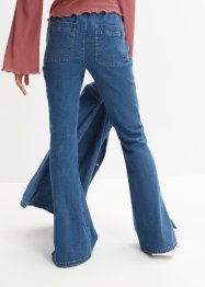 Flared jeans met zijsplitten, RAINBOW