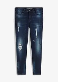 Skinny cropped jeans met destroyed details, bonprix