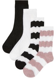 Sokken met gebreid patroon (4 paar), bpc bonprix collection