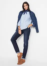 Comfort stretch boyfriend jeans, mid waist, bonprix
